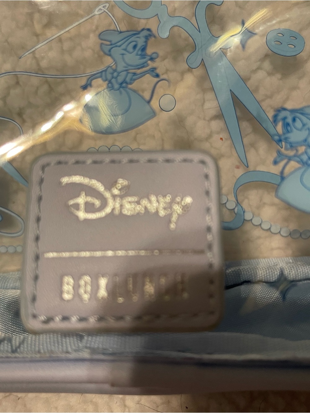 Disney Cinderella Cosmetic Pouch Set in Light Lavender and Navy - Picture 3 of 8